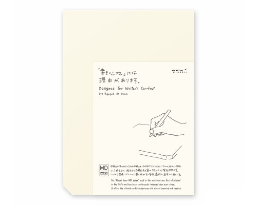 Midori MD Notepad - A5, Blank - Cream