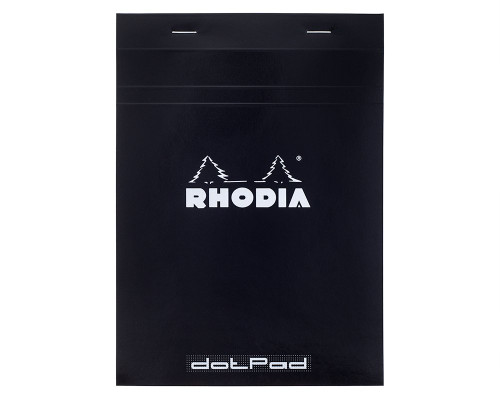 Rhodia No. 16 Staplebound Notepad - A5, Dot Grid - Black