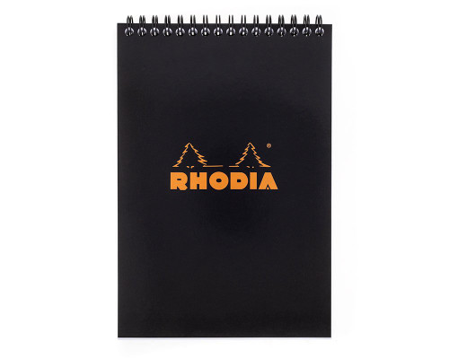 Rhodia No. 16 Wirebound Notepad - A5, Lined - Black
