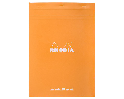 Rhodia No. 18 Staplebound Notepad - A4, Dot Grid - Orange