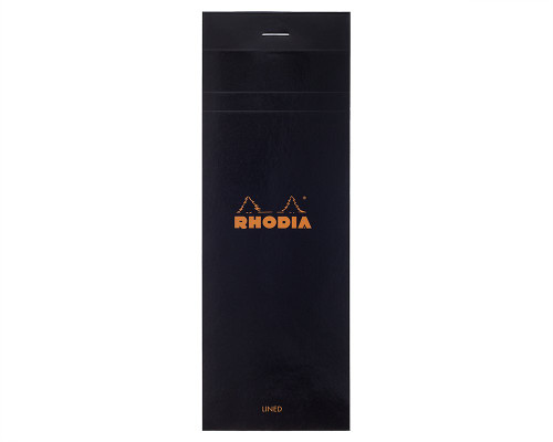 Rhodia No. 8 Staplebound Notepad - 3 x 8.25, Lined - Black