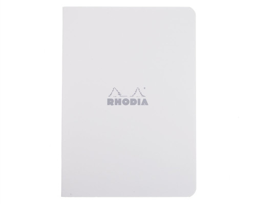 Rhodia Staplebound Notebook - A5, Lined - Ice White