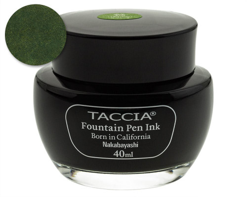 Taccia Uguisu Olive Green Ink (40ml Bottle)