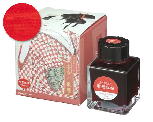 Taccia Ukiyo-e Utamaro-Benizakura Ink (40ml Bottle)