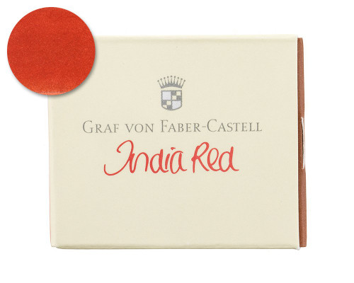 Graf von Faber-Castell India Red Ink Cartridges (6 Pack)