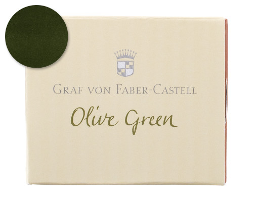 Graf von Faber-Castell Olive Green Ink Cartridges (6 Pack)