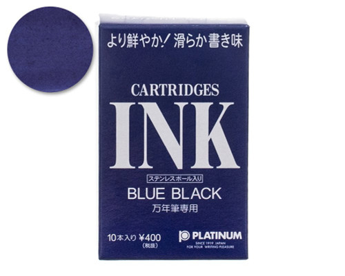 Platinum Blue-Black Ink Cartridges (10 Pack)