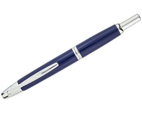 Pilot Vanishing Point Fountain Pen - Blue with Rhodium Trim