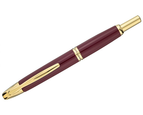 Pilot Vanishing Point Fountain Pen - Red with Gold Trim
