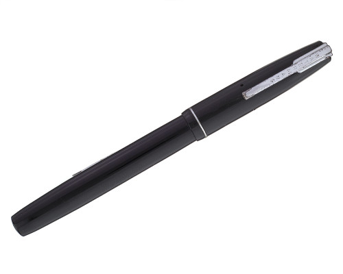 Waterman Lever Filler - Black with Silver Trim, 14kt Extra Fine Nib (2025-0701-41)