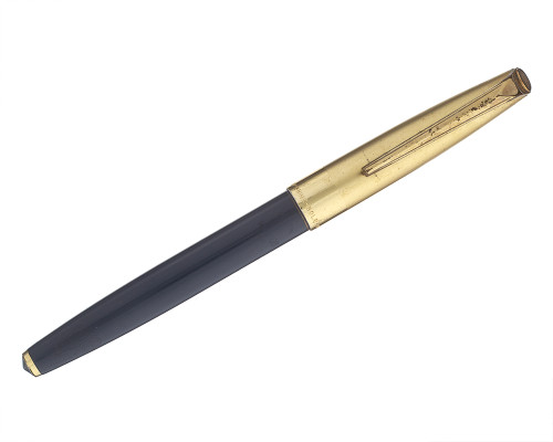 Platinum Honest 66-100 - Grey with Gold Filled Cap, 14kt Fine Nib (2025-0701-328)