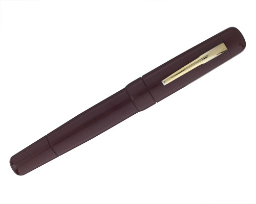 Unmarked Fountain Pen - Purple Brown with Gold Trim
