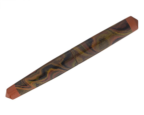 Newton Pens - Brown Mottled Ebonite, Steel Medium Nib (2025-0701-538)