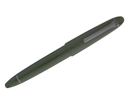 Sailor 1911 Large Fountain Pen - Olive Ringless, 21kt Broad Nib (2025-0701-572)