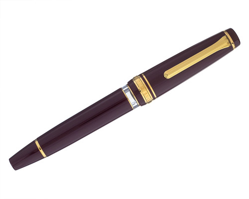 Sailor Pro Gear Realo Fountain Pen - Maroon with Gold Trim, 21kt Fine Nib (2025-0701-575)