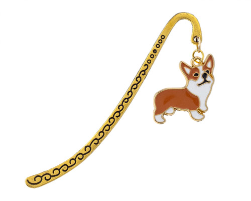 Cardinal Pens Bookmark - Gold, Corgi