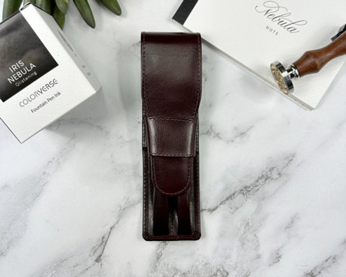 Girologio 2 Pen Case - Oxblood