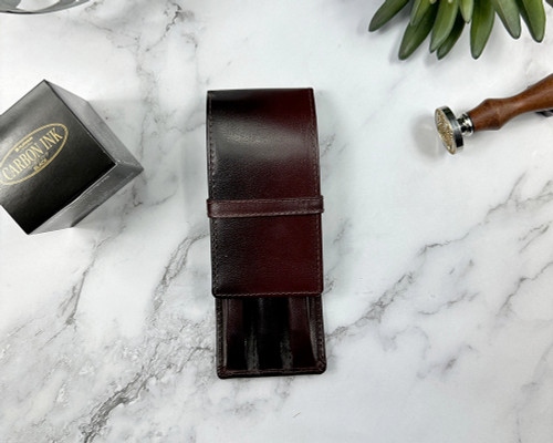 Girologio 3 Pen Case - Oxblood
