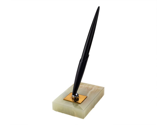 Parker 51 Magnetix Desk Set - Black and Brass, 14kt Fine -Medium