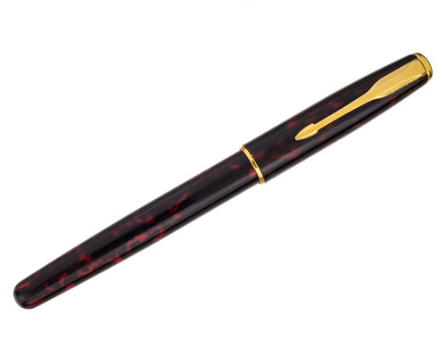 Parker Sonnet Shop Model - Red Marble, 18kt Fine Nib (2025-1001-16)