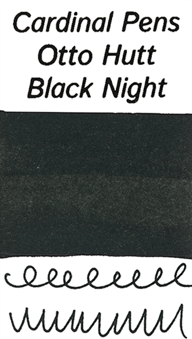 Otto Hutt Black Night Scented Ink (30ml Bottle) - Ink Swab