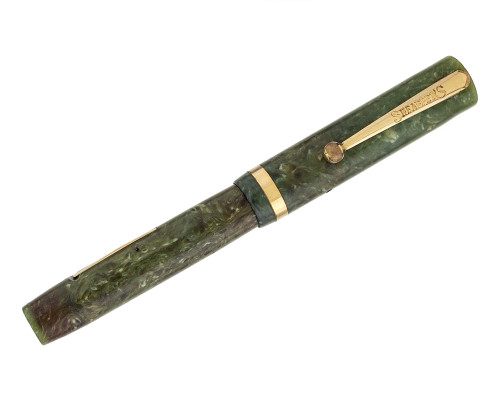Sheaffer Flat Top Jr. - Jade, 14kt Medium Nib (2025-1104-23)