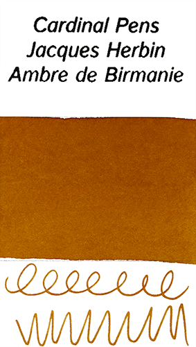 Jacques Herbin Ambre de Birmanie Ink Sample (4ml Vial)