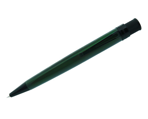 Retro 51 Tornado Vintage Metalsmith Rollerball - Emerald Green with Stealth Trim