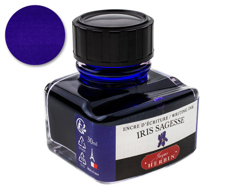 Jacques Herbin Iris Sagesse Ink (30ml Bottle)