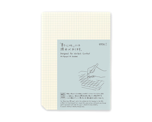 Midori MD Notepad - A5, Graph - Cream