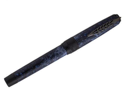 Pineider La Grande Belleza Rocco Fountain Pen - Dark Blue, Steel Fine Nib (2025-1212-35)
