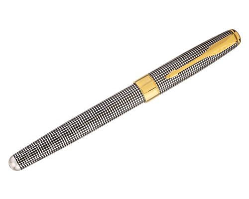 Parker Sonnet Mechanical Pencil - Sterling Cisele with Gold Trim