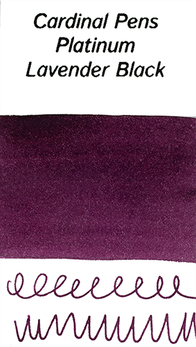 Platinum Lavender Black Ink Sample (4ml Vial)