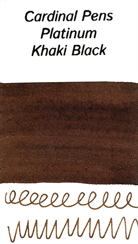 Platinum Khaki Black Ink Sample (4ml Vial)