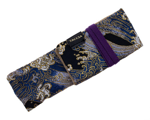 Taccia Kimono Nishijin Pen Wrap - Single, Wave