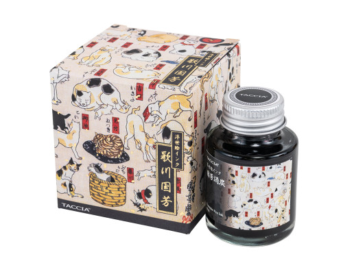 Taccia Ukiyo-e Kuniyoshi-Kuromurasaki Ink (40ml Bottle) - Cardinal