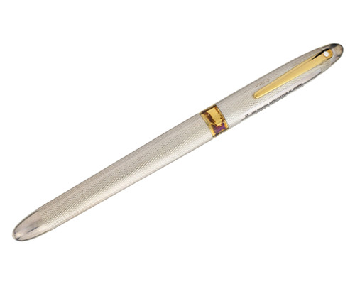 Classic Pens Sheaffer Crest CP2 Pushkin Fountain Pen - Sterling, 18kt Fine Nib (2026-0220-01)