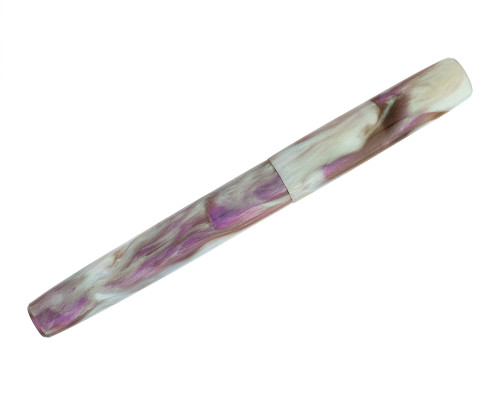 Bonecrusher 7 Studio Velma Fountain Pen - Abstract Peony, Steel Extra Fine Nib (2026-0309-07)