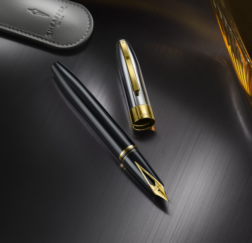 Sheaffer Legacy Fountain Pen - Black with Gold Trim