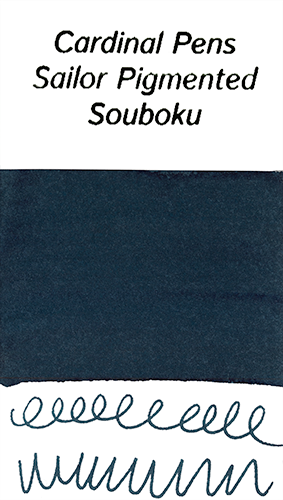 Sailor Souboku Pigmented Blue-Black Ink Sample (4ml Vial)
