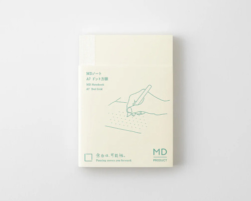 MD Notebook - A7, Dot Grid - Ivory