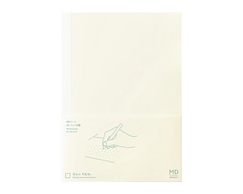 MD Notebook - A5, Dot Grid - Ivory - Closed
