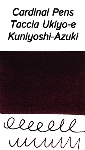 Taccia Ukiyo-e Kuniyoshi-Azuki Ink Sample (4ml Sample)