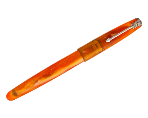 Parker 51 Fantasy Aerometric - Orange, 14kt Fine Nib (2026-0331-15)
