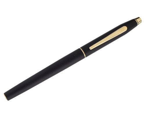 Cross Century Fountain Pen - Matte Black, Steel Medium Nib (2026-0408-09)