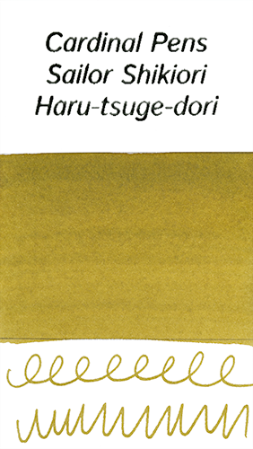 Sailor Shikiori Noyama-No-Uta Haru-tsuge-dori Ink Sample (4ml Vial) - Ink Swab