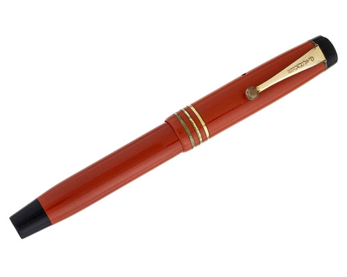 Parker Lady Duofold Fountain Pen - Orange, 14kt Fine Nib (2026-0506-11)