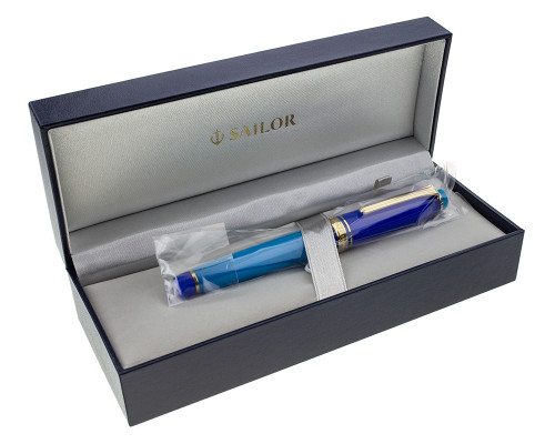 Sailor Pro Gear Slim Fountain Pen - Blue Quasar Special Edition, 14kt Fine Nib (2026-0520-06) - In Box