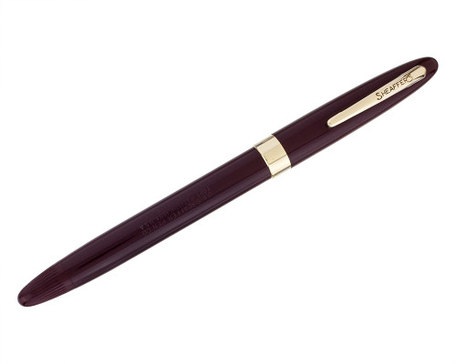Sheaffer Admiral Snorkel Fountain Pen - Burgundy, 14kt Extra Fine Nib (2026-0617-14)