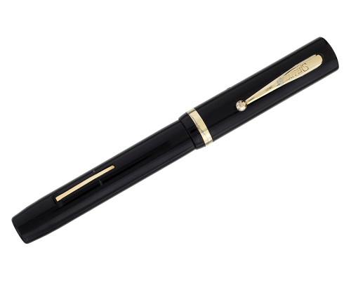 Sheaffer Oversized Flat Top Fountain Pen - Black, 14kt Medium Nib (2026-0617-41)